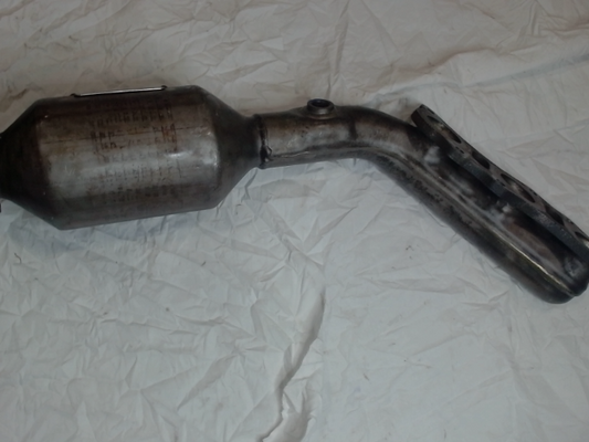 Left, Catalytic Converter with Integrated Exhaust Manifold