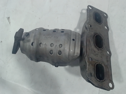 Left, Catalytic Converter with Integrated Exhaust Manifold