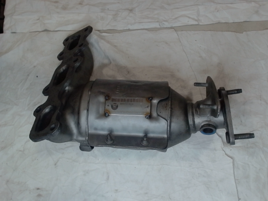 Left, Catalytic Converter with Integrated Exhaust Manifold