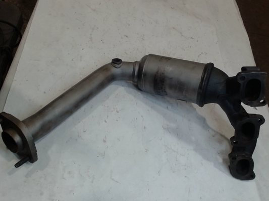 Left, Catalytic Converter with Integrated Exhaust Manifold