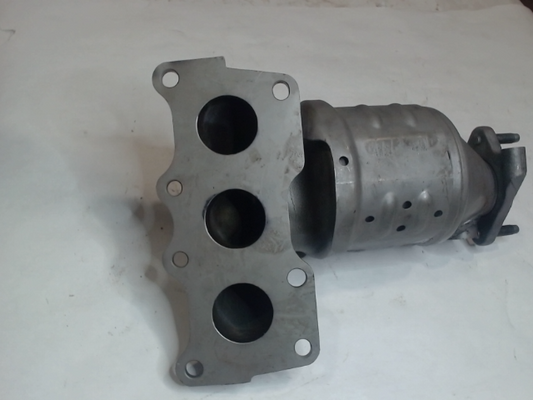 Left, Catalytic Converter with Integrated Exhaust Manifold