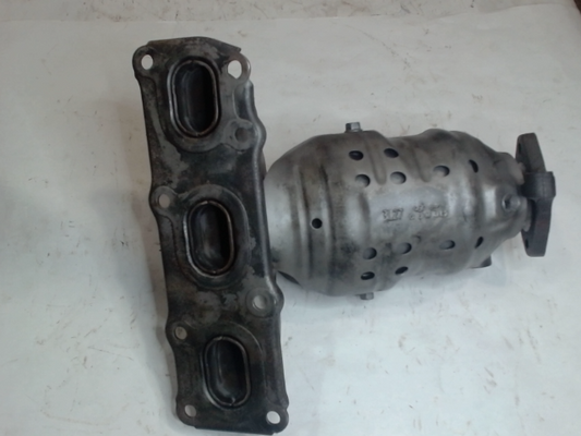 Left, Catalytic Converter with Integrated Exhaust Manifold