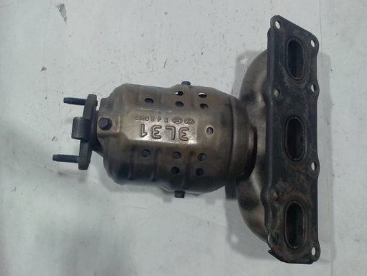 Left, Catalytic Converter with Integrated Exhaust Manifold