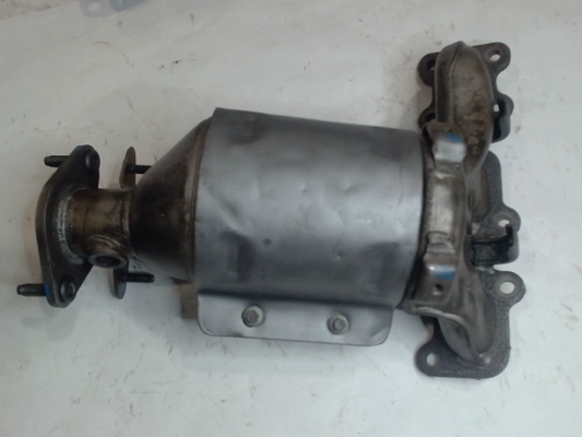 Left, Catalytic Converter with Integrated Exhaust Manifold