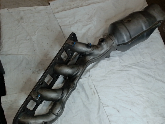 Left, Catalytic Converter with Integrated Exhaust Manifold