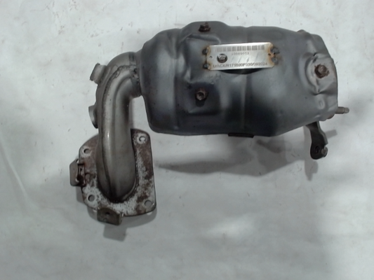 Left, Catalytic Converter with Integrated Exhaust Manifold