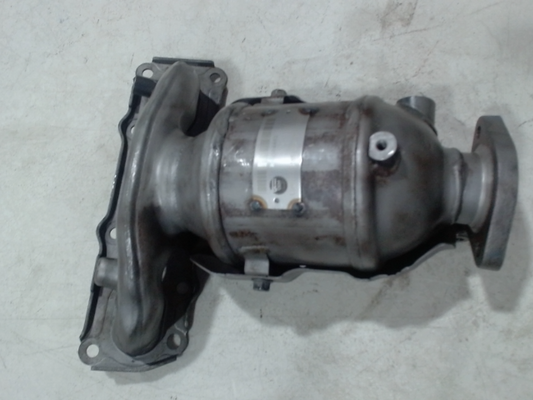 Left, Catalytic Converter with Integrated Exhaust Manifold