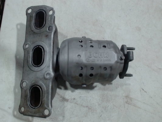 Left, Catalytic Converter with Integrated Exhaust Manifold