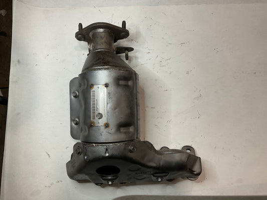 Left, Catalytic Converter with Integrated Exhaust Manifold