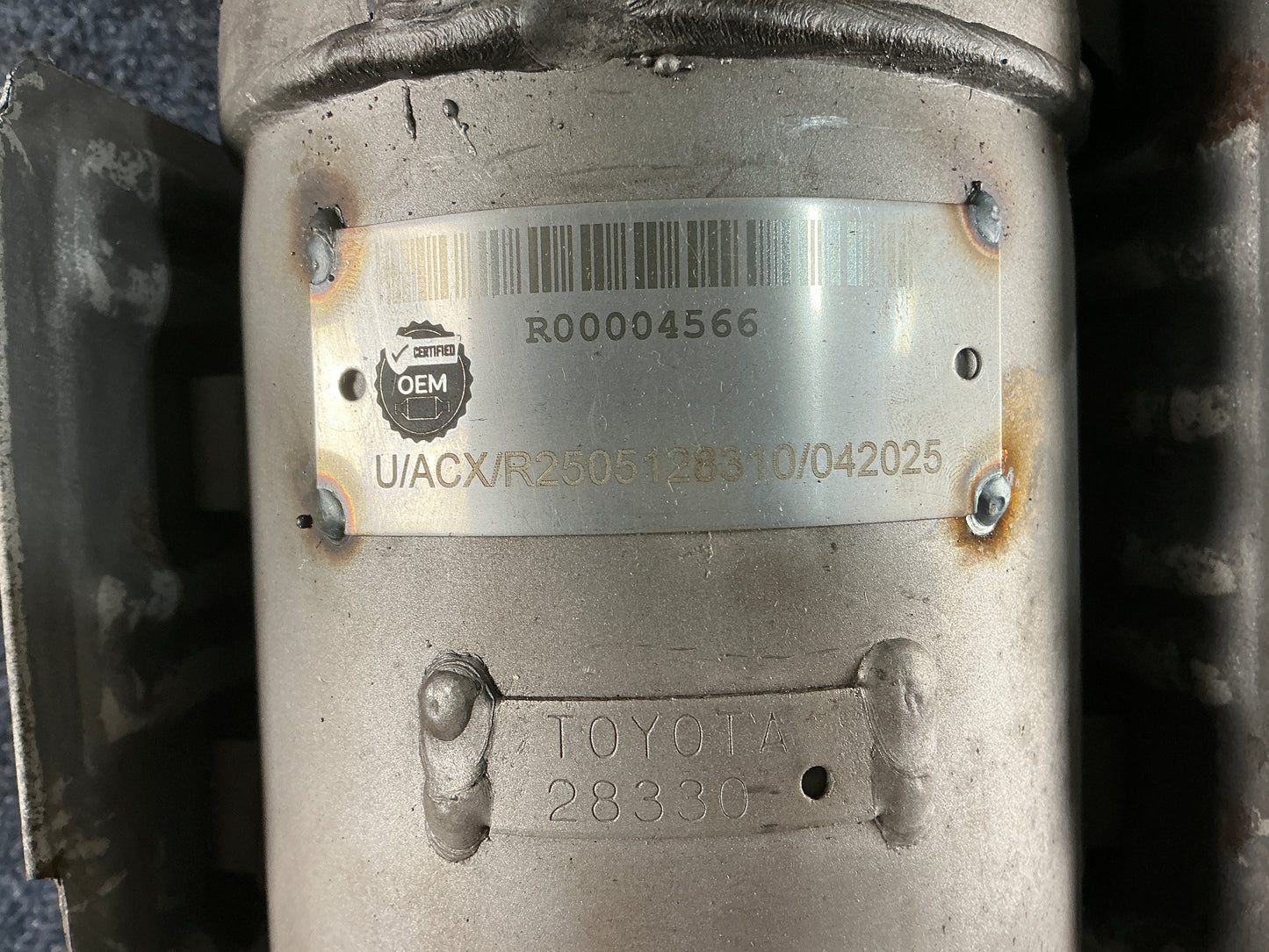 TOYOTA Exhaust Manifold OEM PN 2505128300 EPA Code ACX