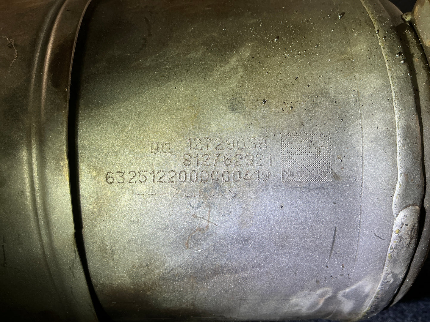 GM Exhaust Manifold OEM PN 12729058 EPA Code ACX